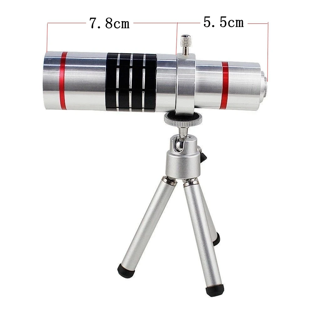 Телескоп 18x Zoom Case телефото камера фотография Lente объектив + алюминиевый штатив для