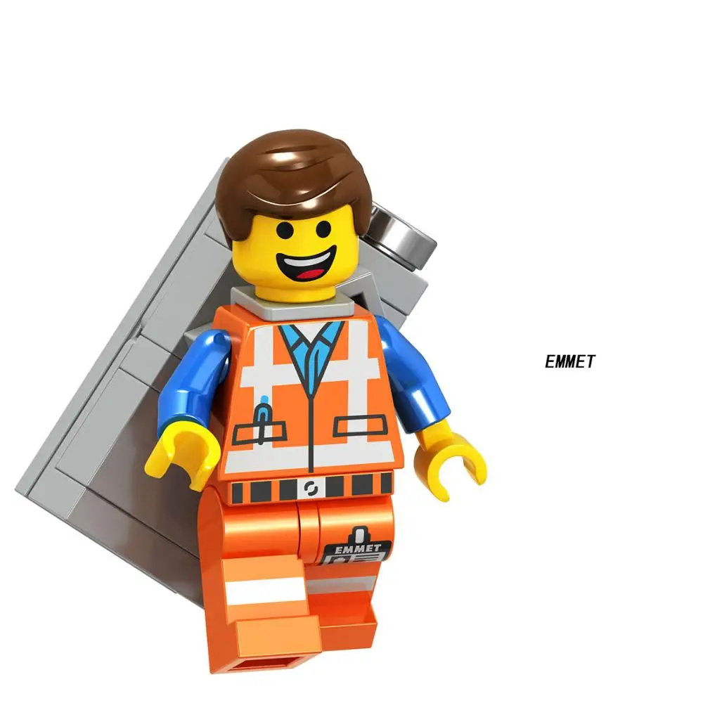 Дерево Для фильма ниндзя, Unikitty Emmet Wyldstyle, Sheriff Gordon Nya Cop Lord Vitruvius, Бэтмен, строительные блоки, игрушки, фигурки, кирпичи - Цвет: Дерево
