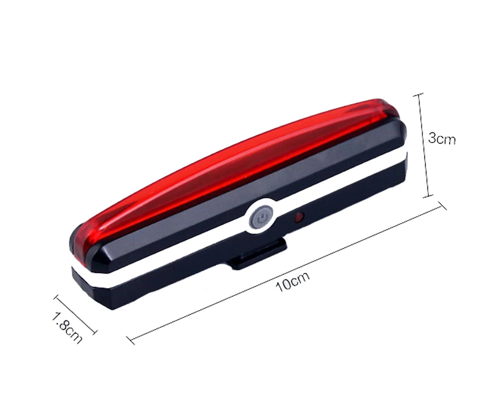 Задний фонарь для велосипеда перезаряжаемый от USB светильник водонепроницаемый