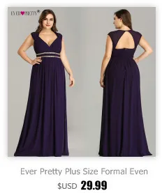 Вечерние платья Длинные Ever Pretty EZ07771 элегантные кружевные платья русалки с длинным рукавом и круглым вырезом размера плюс платья для матери невесты