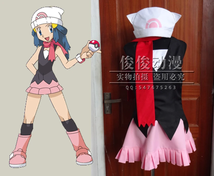 Костюм для косплея Dawn Hikari 11|cosplay costume|cosplay pokemon costumespokemon cosplay costumes |
