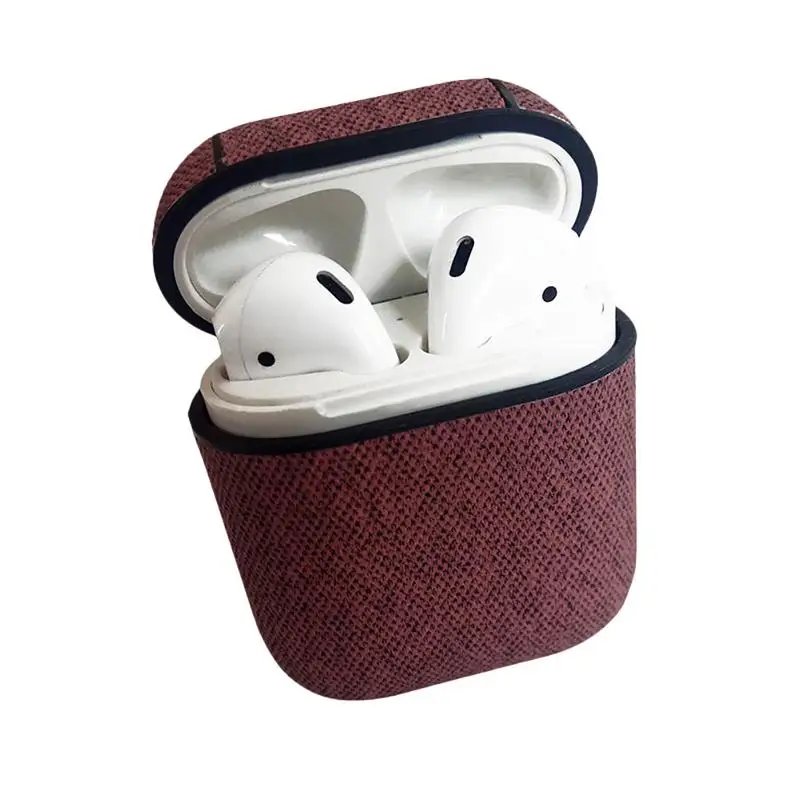 Защитный чехол для Airpods беспроводная bluetooth гарнитура сумка зарядки кожаный