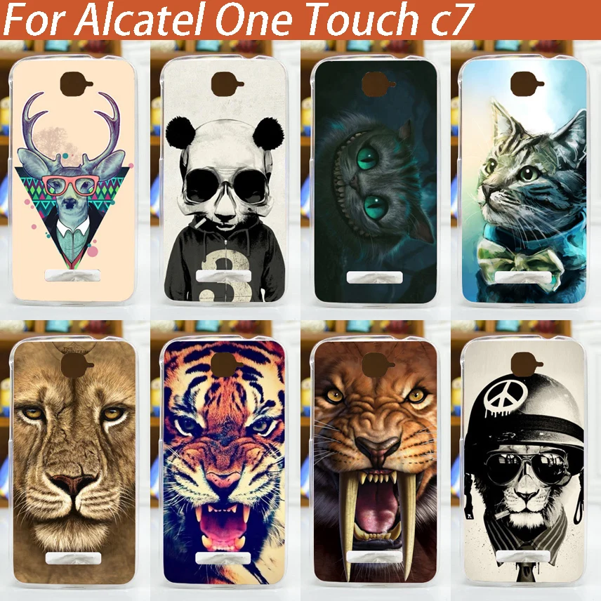 Бесплатная доставка чехол для задней панели Alcatel One Touch C7 7040D 7041D OT 7040E 7040F цветной