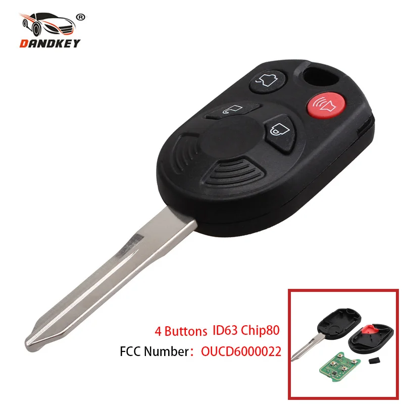 Dandkey 4 кнопки дистанционного управления ASK 315mhz OUCD6000022 с чипом ID63 80 Автомобильный