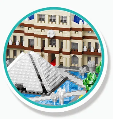 

1620pcs Louvre model Building Blocks Bricks Compatible With all brand Girl Friends Kids Toys