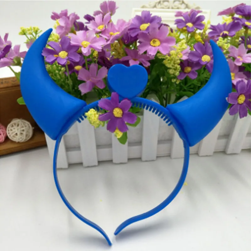 Glowing LED Flashing Horns Headwear Toys Luminous Headband Linghted Kids Toy Glow Party Hair home decor birthday|Сверкающие товары