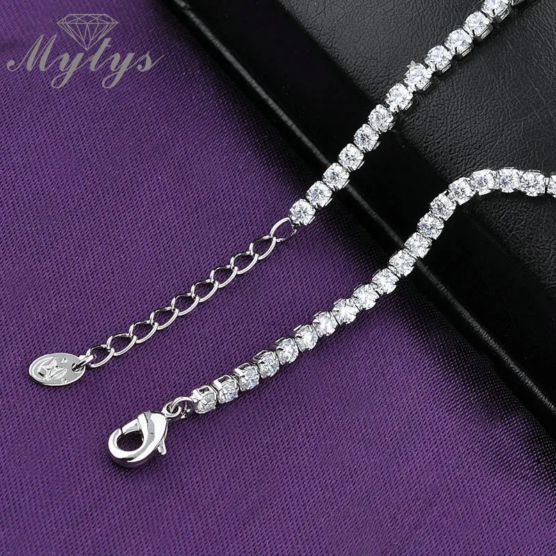 Женский теннисный браслет Mytys циркониевый Новое поступление 2017 ювелирные