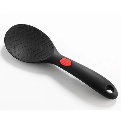 Rice Spoon Black Премиум силиконовые наборы инструментов для приготовления пищи Кухонные принадлежности кухонная посуда/Тернер дуршлаг ситечко для супа рисовая ложка - Цвет: Rice Spoon Black