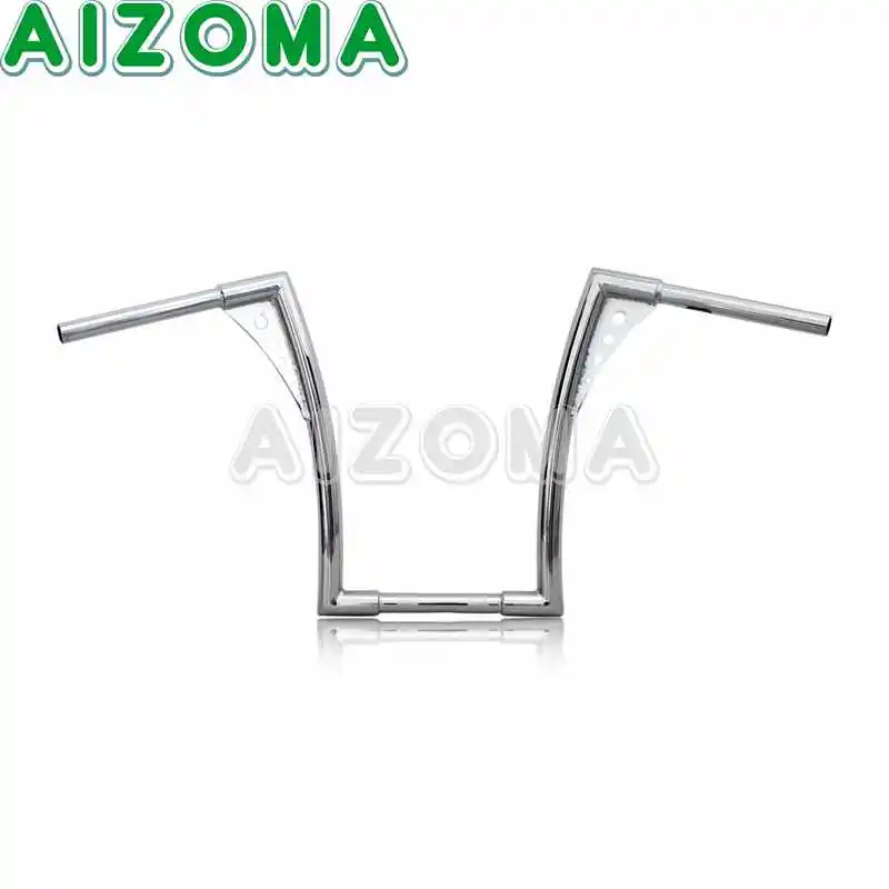 Chrome 1" подъем мотоцикла 1-1/4" Обезьяна Вешалки руль хром для Harley Touring FLST FXST Cafe Racer Sportster XL Dyna изготовленный на заказ - Цвет: Chrome