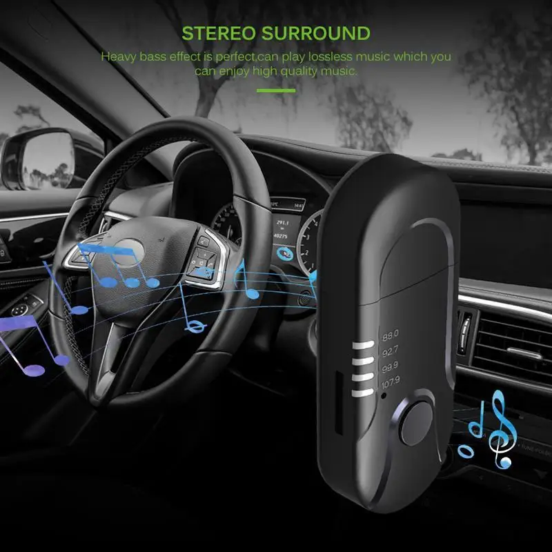 Onever Bluetooth fm-передатчик автомобильный AUX аудио плеер TF карта музыкальный адаптер приемник Hands-Free автомобильный fm-модулятор для передатчика