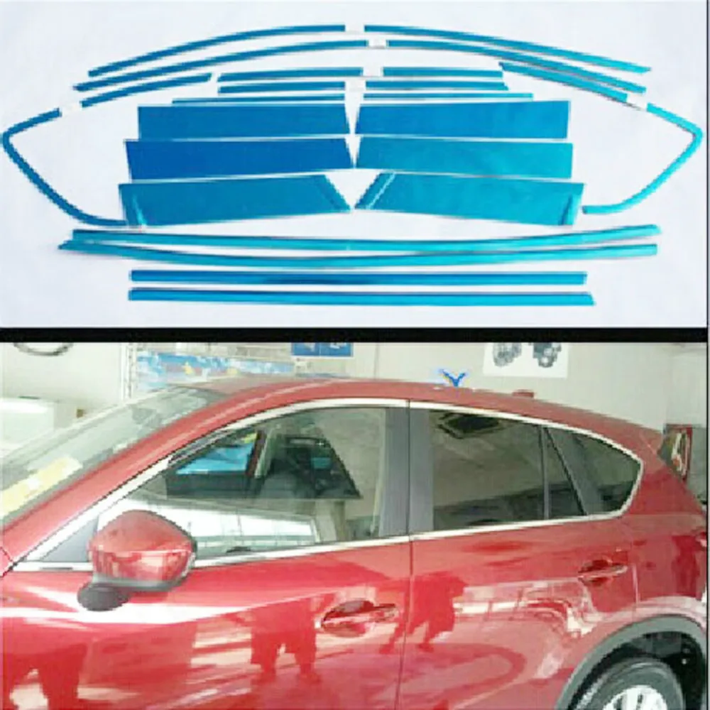 Украшение на окно из нержавеющей стали полоски для автомобиля стиль Mazda CX 5 CX5 2013