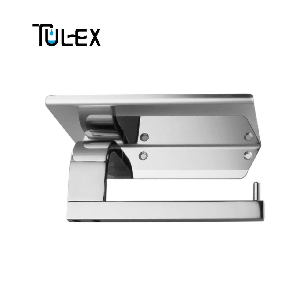 TULEX держатель для туалетной бумаги настенный с полкой SUS304 из нержавеющей стали хромированный аксессуар для ванной комнаты держатель для туалетной бумаги