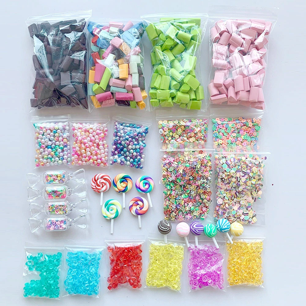 32 шт DIY Slime набор глина украшение ремесло Губка Прокладка пенопластовые бусины Детские Рождественские подарки слизи наполнитель аксессуары игрушка для детей