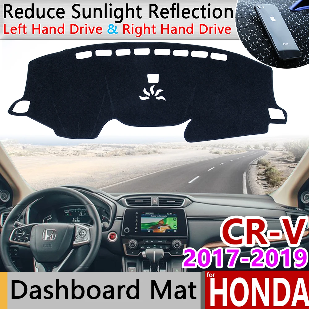 Для Honda CR V RW1 ~ RW6 2017 2018 2019 Противоскользящий коврик на приборную панель