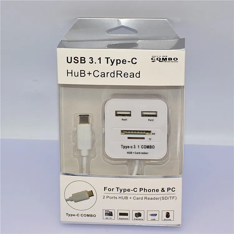 

Type C 3.1 Multi-function Card Reader USB C OTG Hub