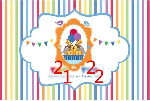 Пользовательский ковчег Ноя день рождения весы флаг Радуга полосатый фон