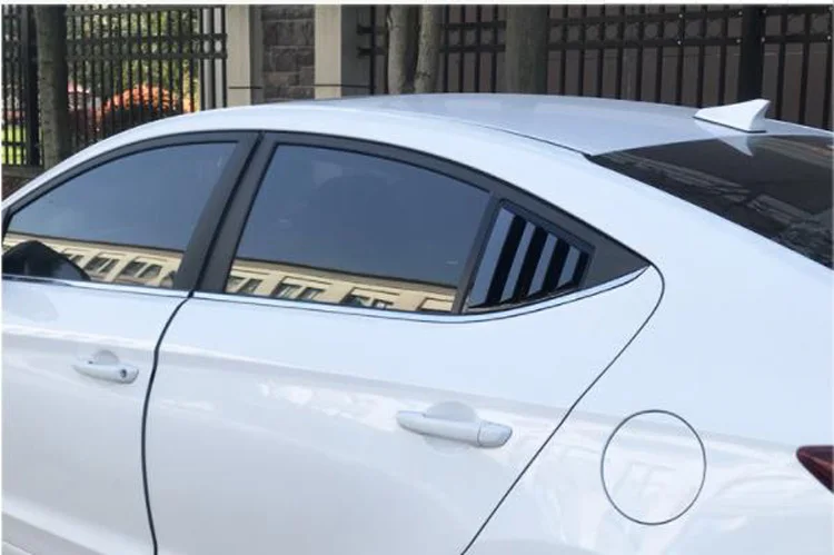 Для hyundai Elantra Avante ABS матовая ручка на заднее стекло треугольная Крышка для чаши аксессуары для стайлинга автомобилей 2 шт. C1242