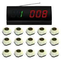 singcall wireless service calling system table pager system 15 single button white bells and 1 monitor
