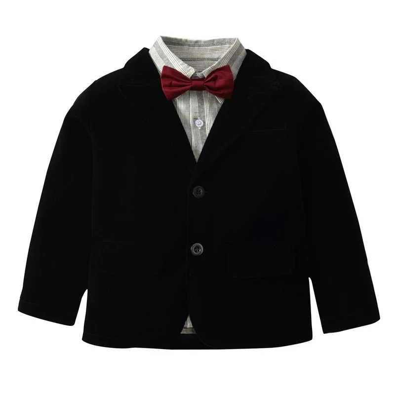 2018 Boy Clothes Children's Shirt Trousers Suit Gentleman Jacket Five-piece Dress Kids Clothing Thanksgiving | Детская одежда и