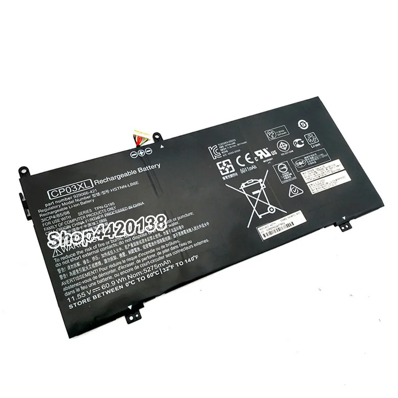 7XINbox 60.9Wh 5275mAh 11 55 V подлинный CP03XL HSTNN LB8E Аккумулятор для ноутбука HP Spectre X360 13 серии
