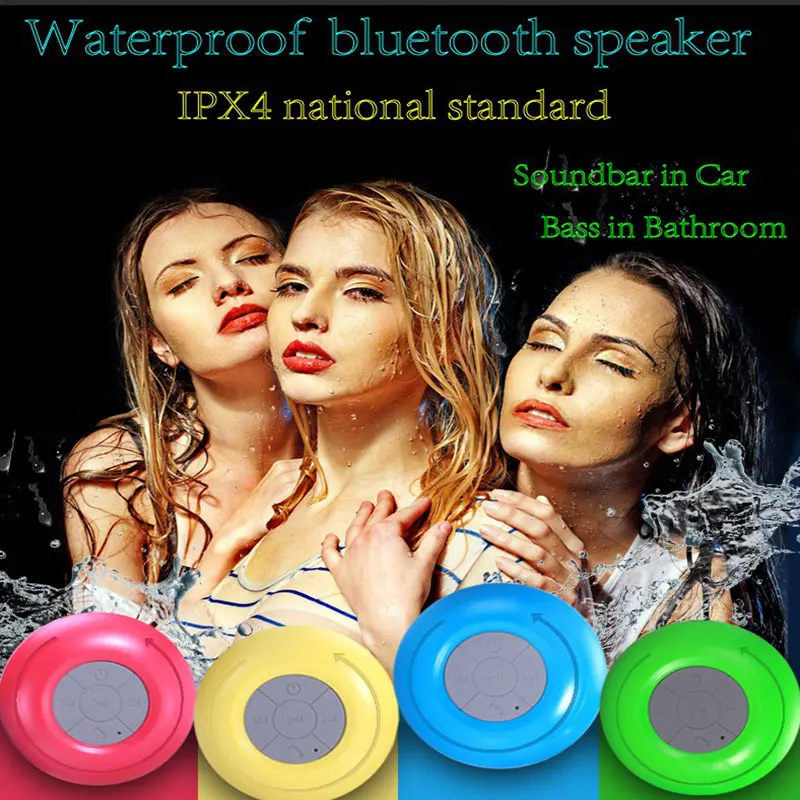 Цветная Водонепроницаемая мини-Колонка Bluetooth портативный сабвуфер звуковая