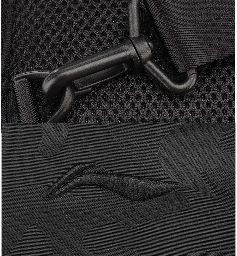 Li-Ning Мужская городская Спортивная нагрудная посылка, полиэстер, городские спортивные сумки с подкладкой для бега ABDM003 BJF118