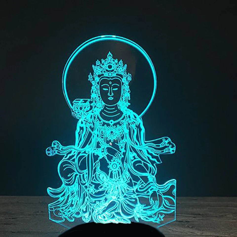 3D Led 7 красочных декоративных подарков градиенты красивый торжественно