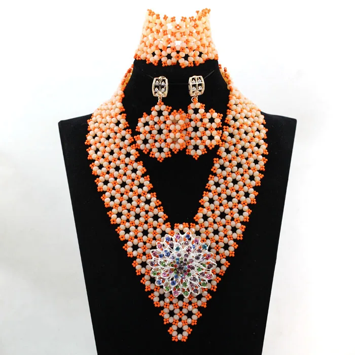 Блестящий Свадебный Ювелирный Комплект под заказ восхитительные Ювелирные