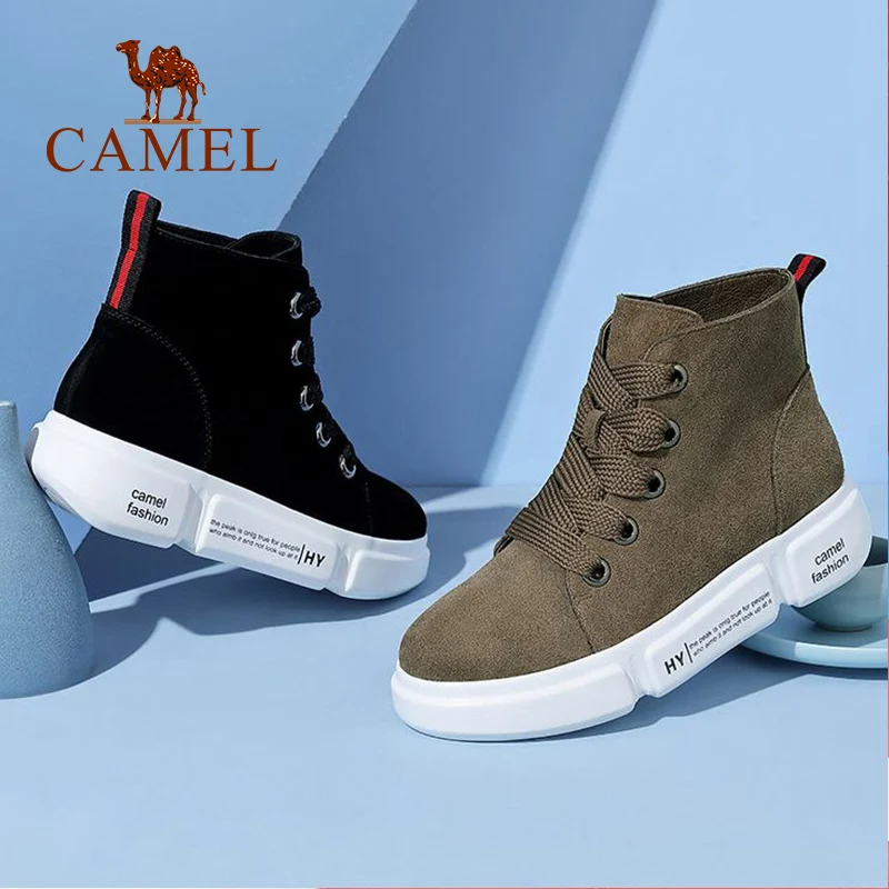 CAMEL/короткие ботинки Сезон Зима Новинка 2018 года повседневные на плоской подошве