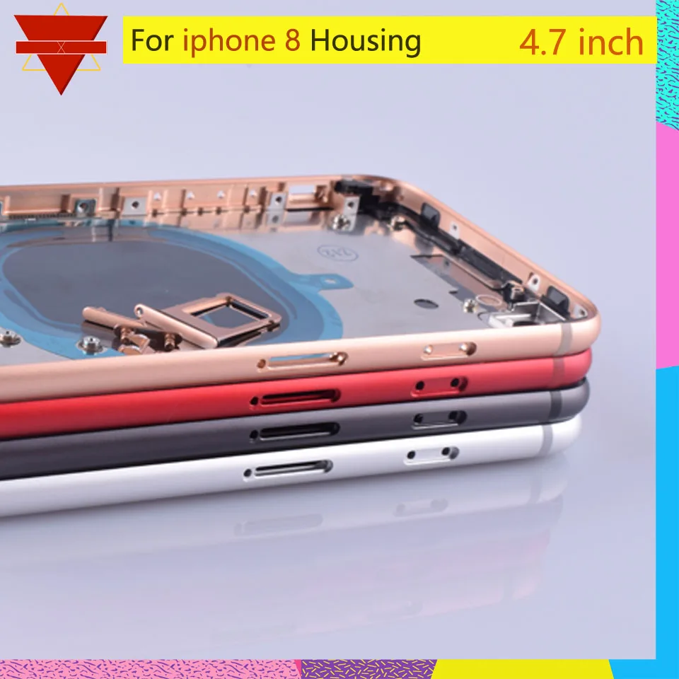 Оригинальное качество для IPhone 8 задняя крышка корпуса средняя рамка Корпус