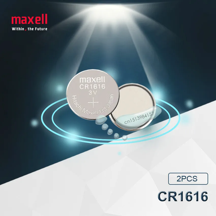 2 шт. Maxell 100% оригинал CR1616 DL1616 ECR1616 LM1616 1616 3 в литиевые батареи батарея для