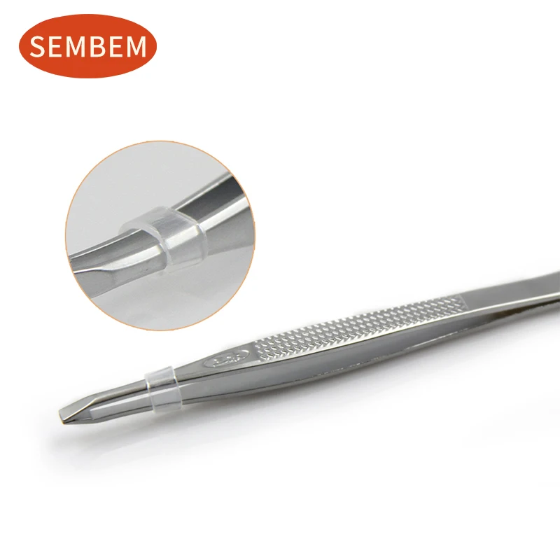 Высококачественный Пинцет SEMBEM из нержавеющей стали с прямым наконечником для