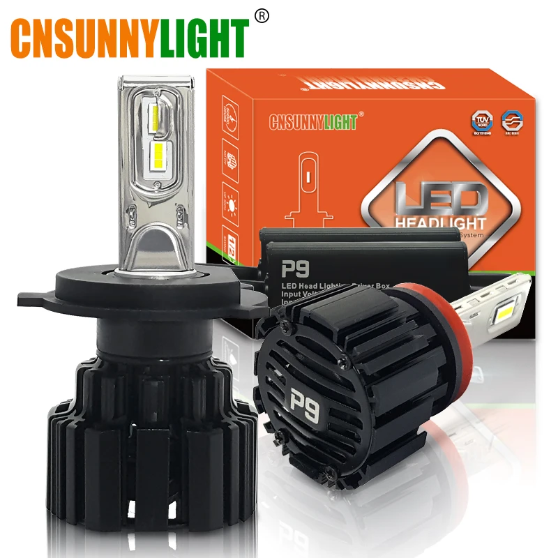 CNSUNNYLIGHT высокая яркость светодиодные фары для автомобиля H7 H11/H8 90 Вт/пара 16000Lm 9005/HB3
