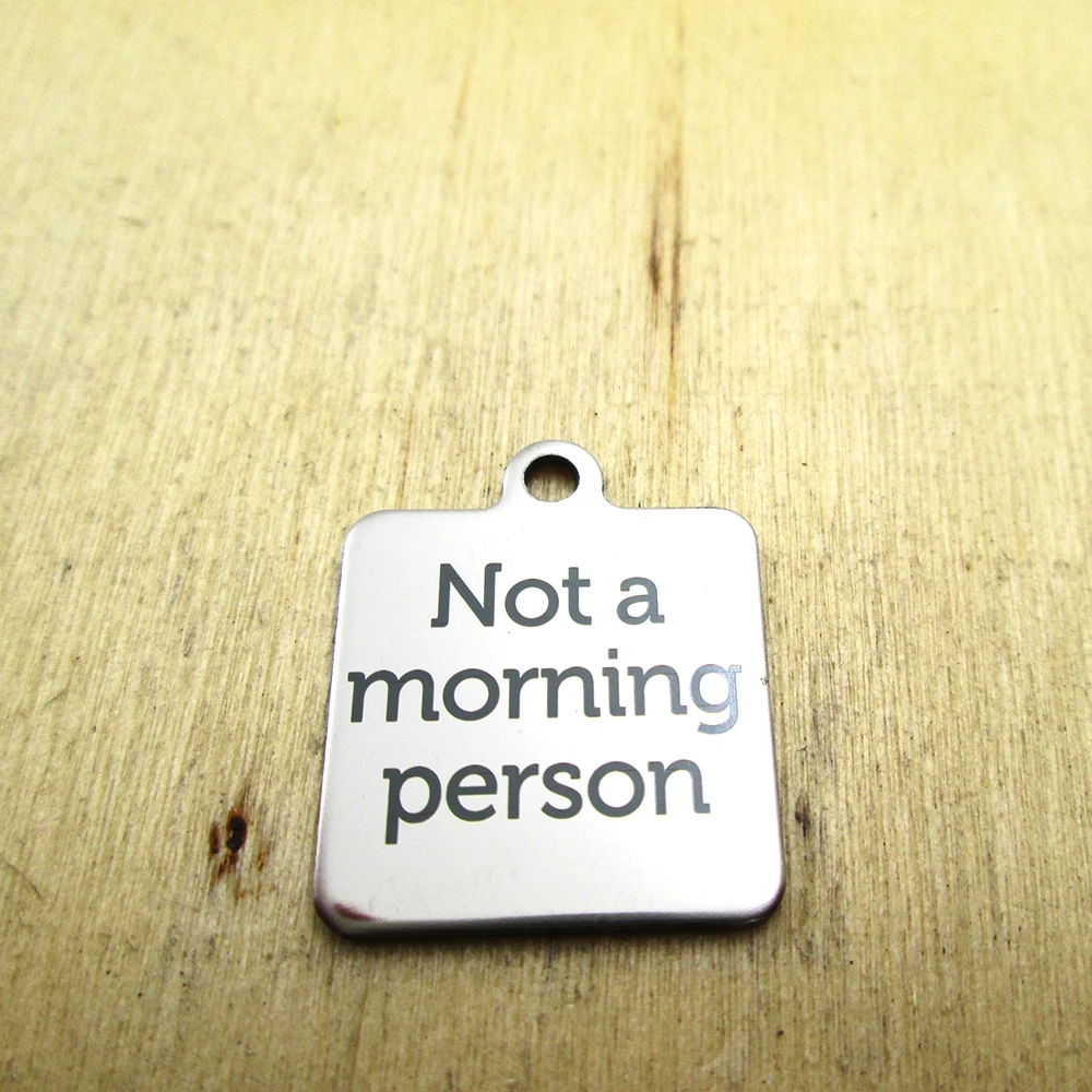 

Подвески из нержавеющей стали с лазерной гравировкой, подвески «сделай сам» на заказ, 10 шт./лот