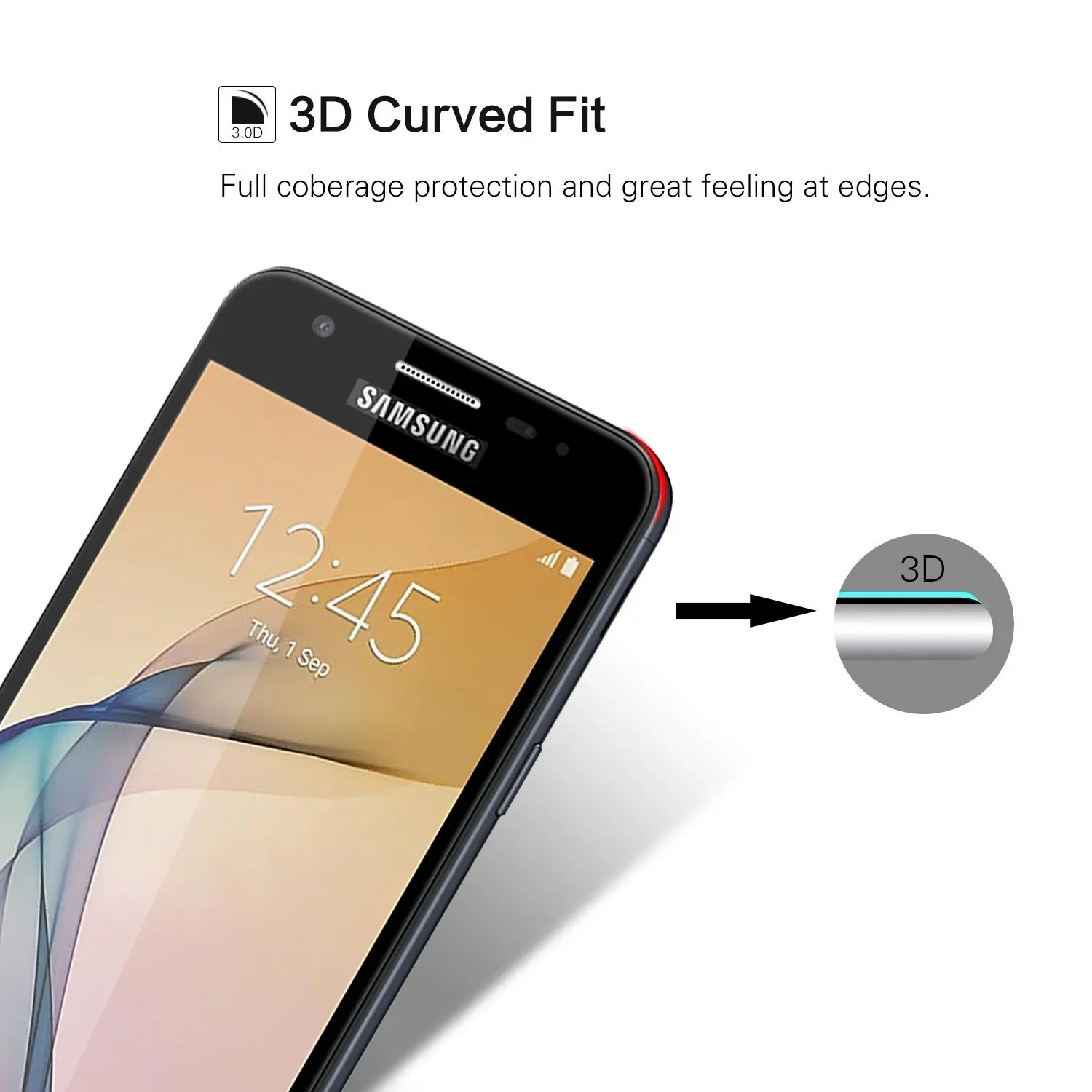 J5Prime 3D изогнутое покрытие для samsung Galaxy J5 Prime On5 G570 G570F защита экрана закаленное стекло полное покрытие пленка чехол