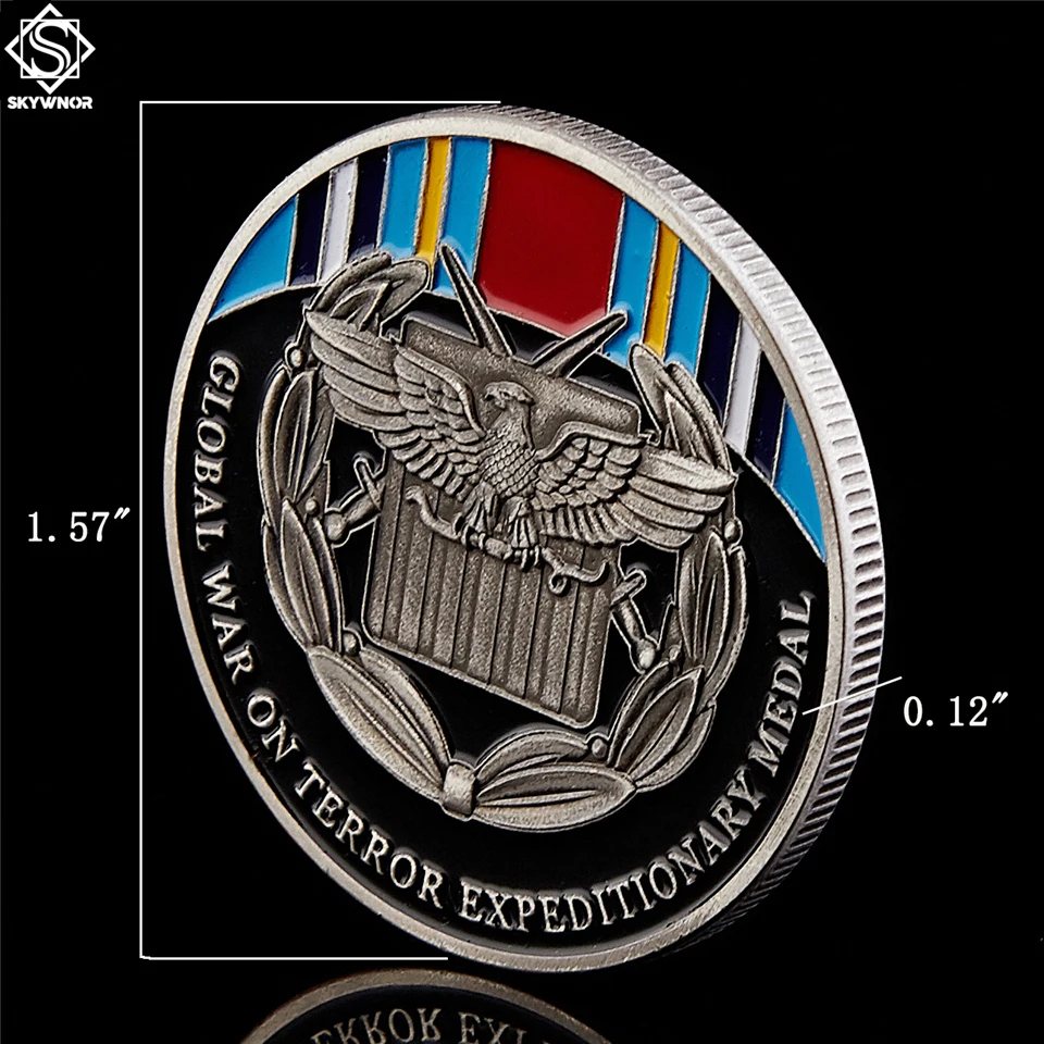 5 шт. США Военная вызов металлическая монета мировая война с террорами