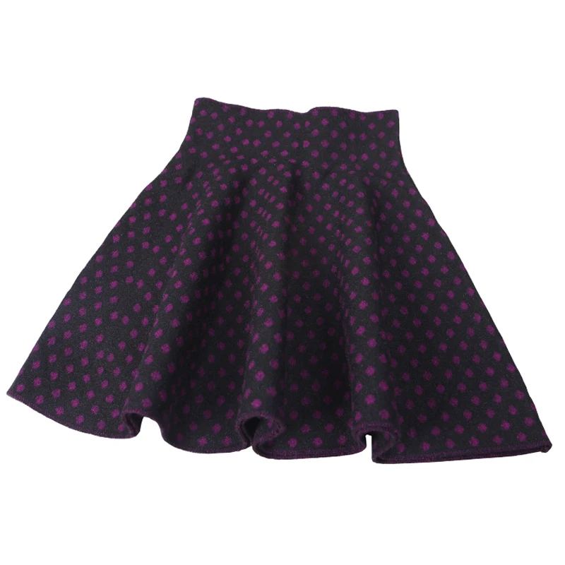 Детская юбка осенне зимняя трикотажная в горошек 3 цвета юбки для девочек пачки