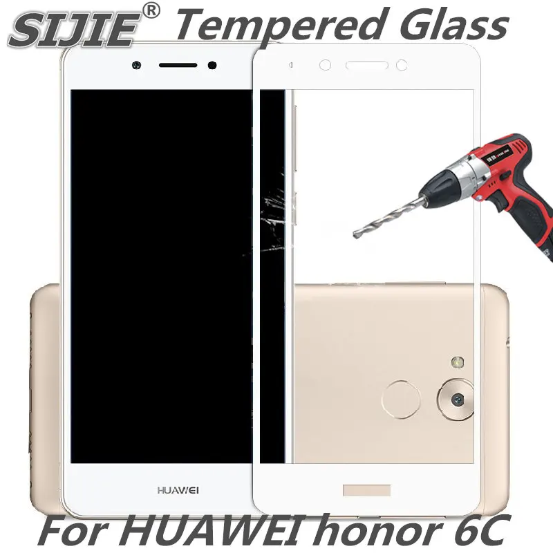 Полное покрытие из закаленного стекла для huawei honor 6c 6 C enjoy 6s nova smart 5 дюймов защитный