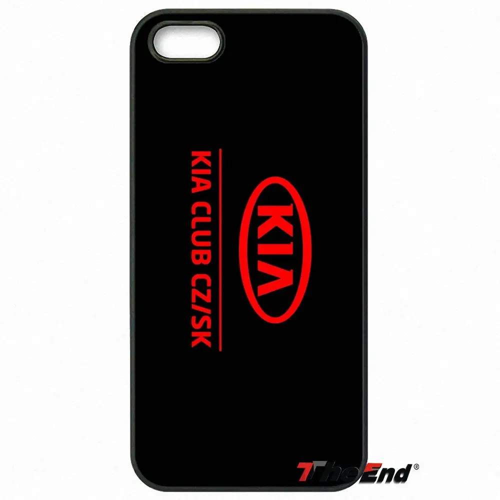 Kia Логотип корейских марок автомобилей черный телефон кожа чехол для iPhone X 4 4S 5 5C SE
