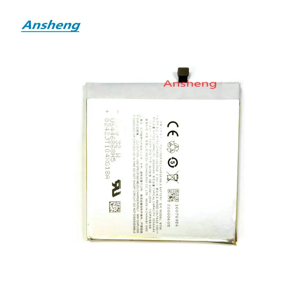 Ansheng высокое качество 3050Mah BT56 батарея для смартфона Meizu MX5 Pro|battery for|battery for