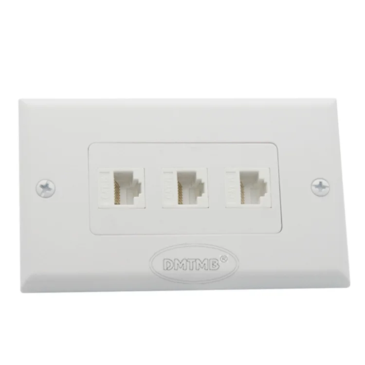 Настенная пластина RJ45 с разъемом Мама мама 1 набор 3 X CAT6|rj45 wall plate|wall platerj45 |