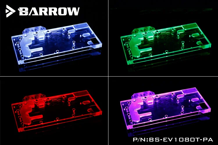 Полностью закрывающий блок графической карты BARROW для EVGA GTX1080Ti FTW3 игровой