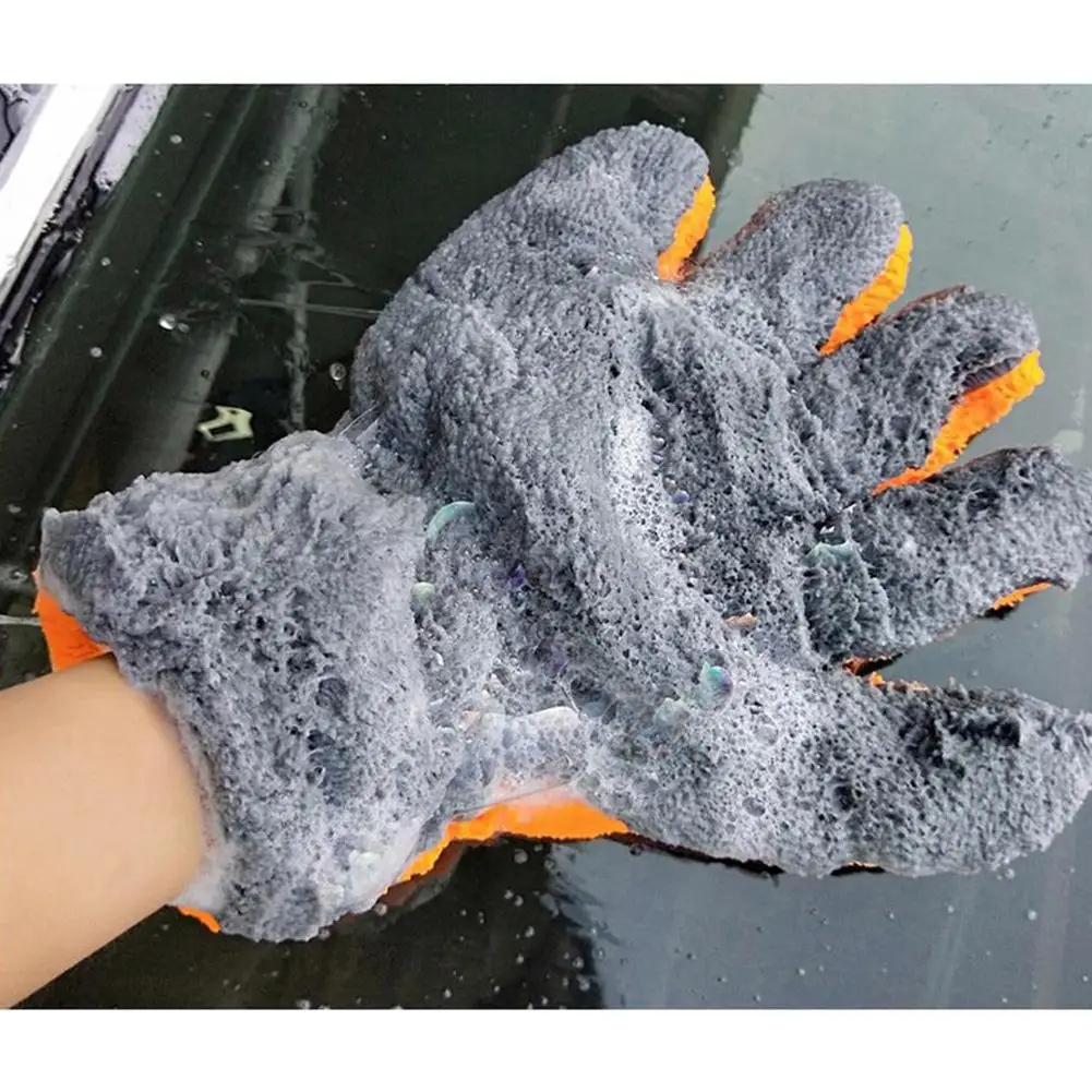 Двухсторонние коралловые флисовые 5 пальцевые перчатки многофункциональные