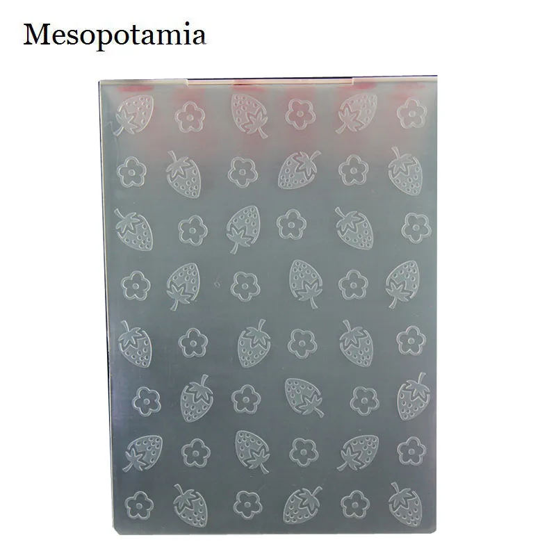 DIY Скрапбукинг фрукты Клубника тиснение файл Шаблоны Новая карта сделать