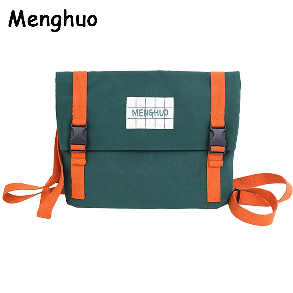 Menghuo одежда высшего качества для женщин Холст Рюкзак Bookbag женский двойного