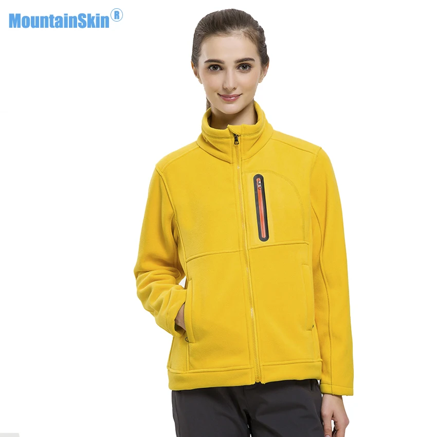 Mountainskin 2020 Женская Весенняя флисовая куртка для спорта на открытом воздухе