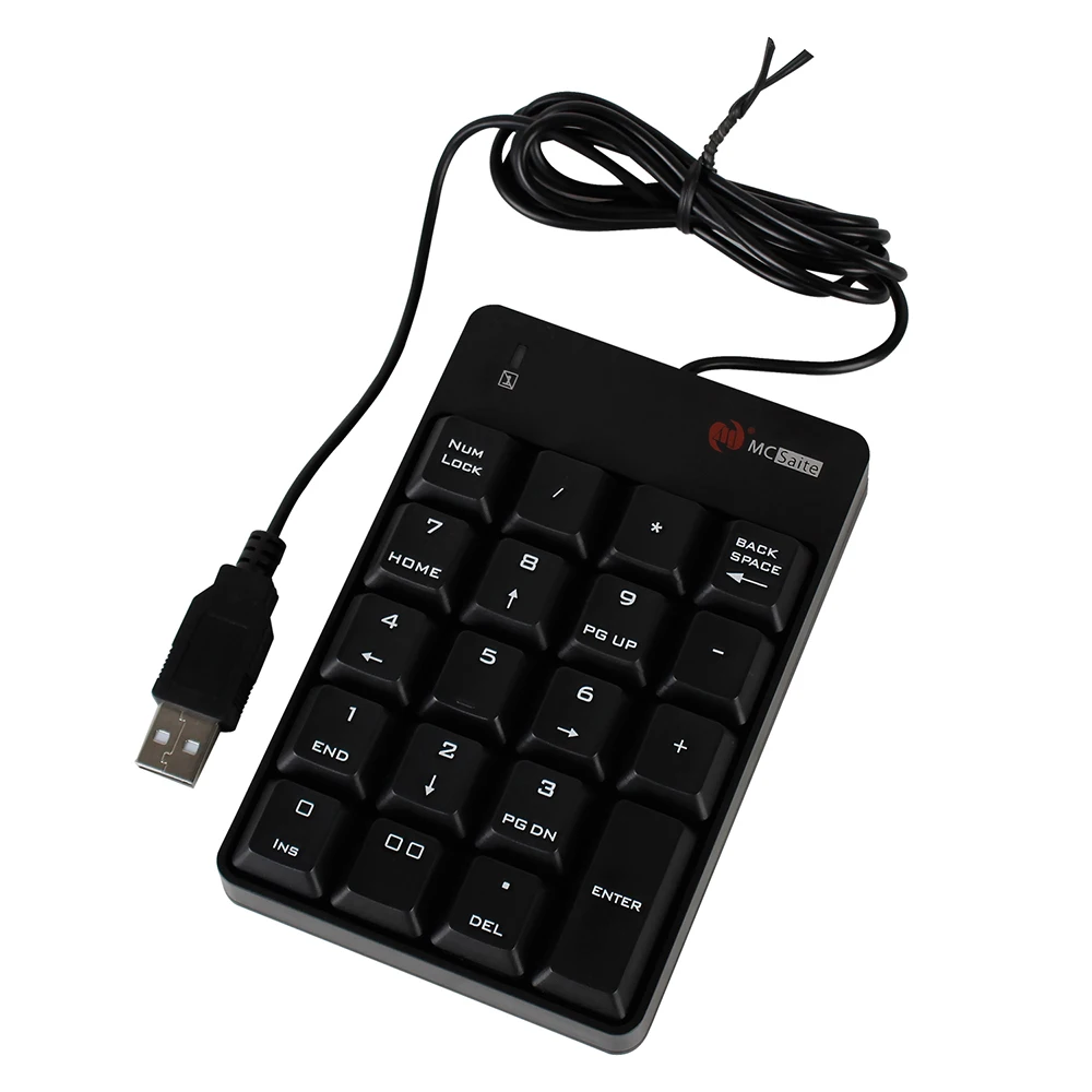 Vococal Проводная мини клавиатура с 19 клавишами USB цифровая нумпад Для iMac Mac Book Air MacBook