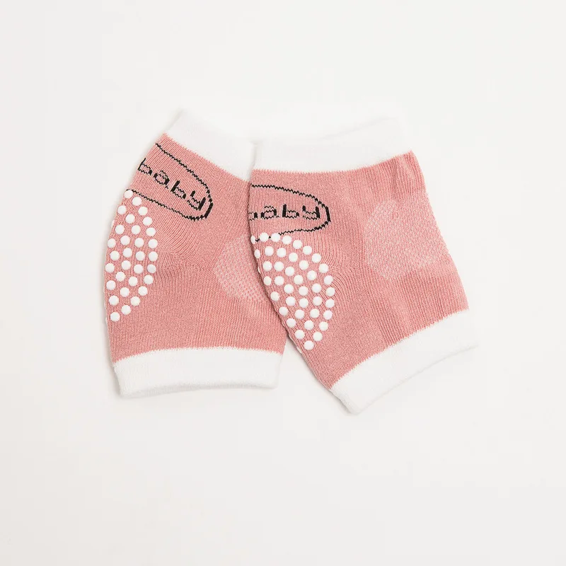 Pink Наколенники для детей ясельного возраста, мягкие, утепленные, Нескользящие, безопасные, для ползания, гетры для малышей, наколенники, носки для малышей - Цвет: Pink