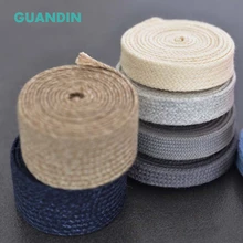 GUANDIN 1 ярд/шт. Цветная хлопковая плоская веревка DIY ручной шнур для