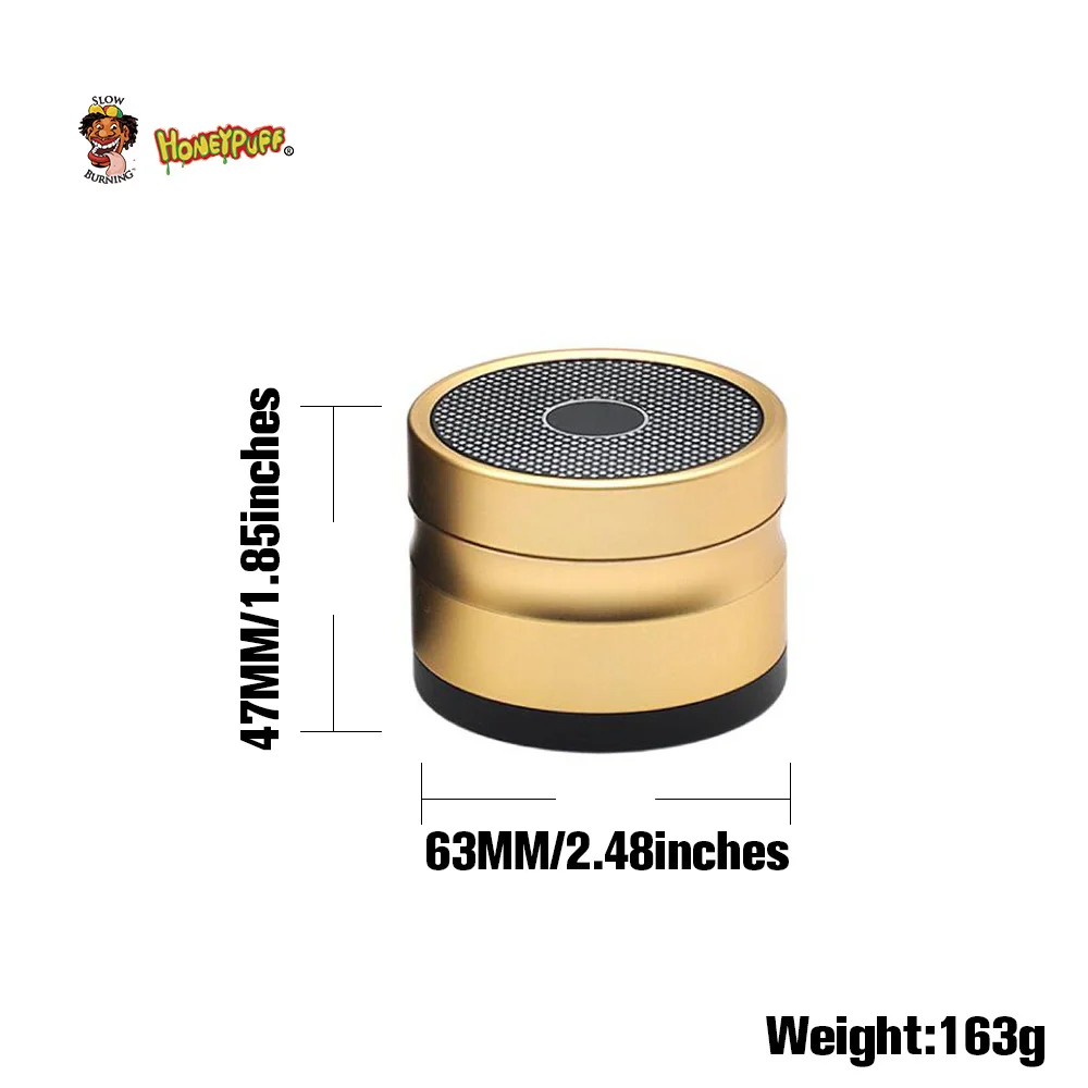 HONEYPUFF измельчитель табака Dia.63mm 4 слоя древних Форма алюминиевый травы специй